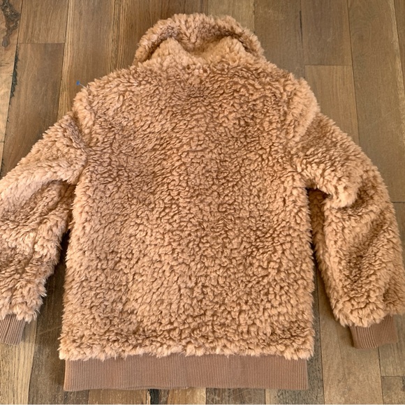 BB Dakota Brown Size XS Fuzzy Jacket Teddy Plush Soft Cozy Warm Coat New - Picture 3 of 16